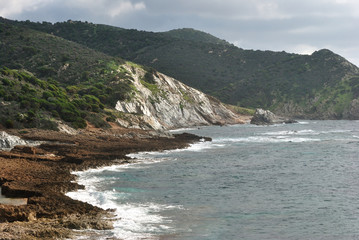 Fototapeta na wymiar La costa di Piscinnì