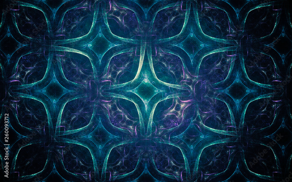 Fototapete digital generated image in the form of abstract geometric shapes of various shades and colors for us