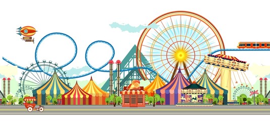Amusement park circus