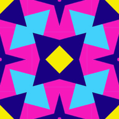 Pattern tile, ornate geometric pattern and abstract colored background