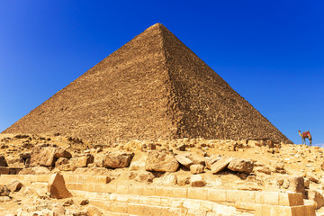 The Great Pyramid of Cheops in Giza, Egypt