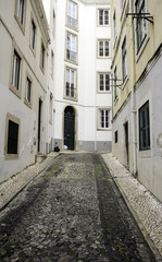 Alley with stairs lisbon