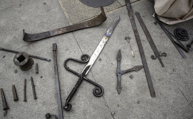 Ancient medieval weapons