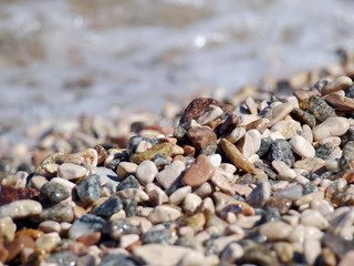 stones on the beach