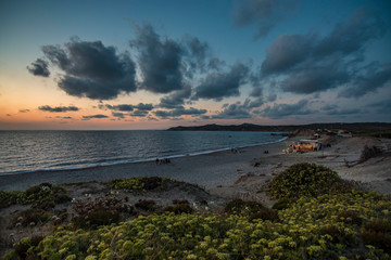 Sunset on the Rena Majore Beach