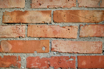 Background of brick old masonry wall texture