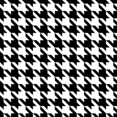 Black and white pattern Houndstooth seamless pattern black and white