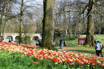 Deurstickers Floralies du château de Groot Bijgaarden (Brabant Flamand- Belgique) © virginievanos