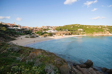 Fototapeta na wymiar Rena Bianca beach in Santa Teresa of Gallura