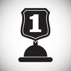 Awards icon on background for graphic and web design. Simple vector sign. Internet concept symbol for website button or mobile app.