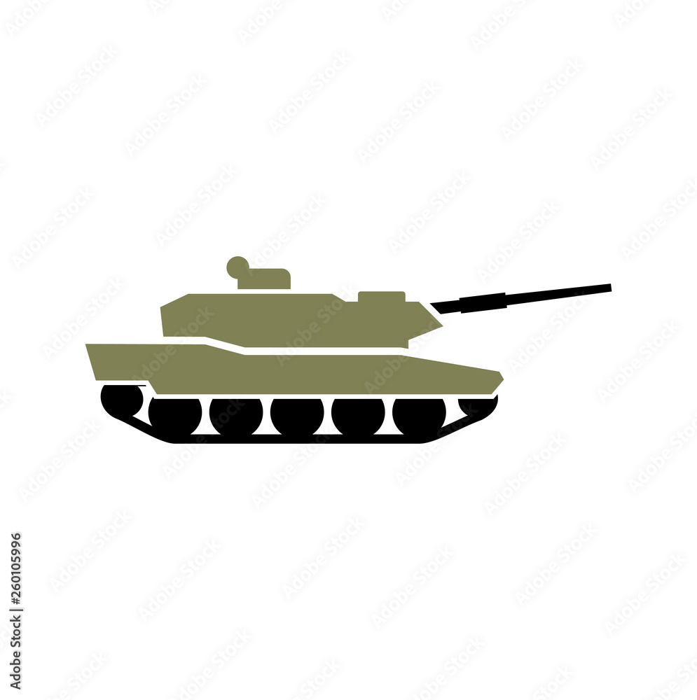 Wall mural military vehicle icon on background for graphic and web design. simple vector sign. internet concept