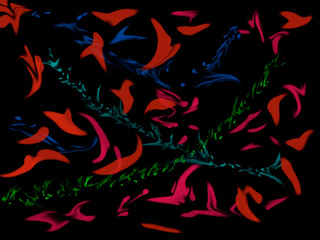 abstract background with flames