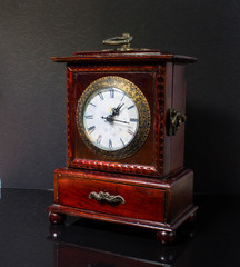 vintage watches on a black background