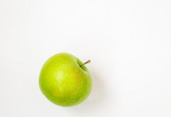 Green apple isolated on white background