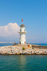 lighthouse on the Turkish coast