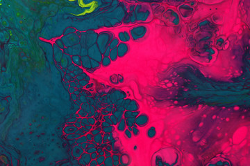 marble background of multi-colored mixed paint