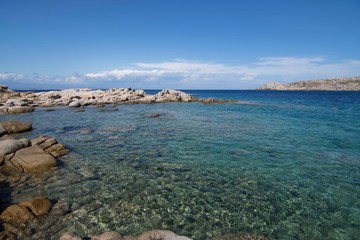 Panorama of the Zia Culumba beach in Sardinia