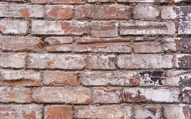 Naklejka premium Fragment of a 19th century brick wall