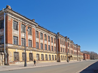 Fototapeta na wymiar Building of machine school of the beginning of the XX century. Kronstadt