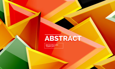 Squares and triangles geometrical background