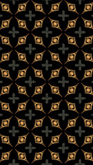 Ornate geometric pattern and abstract multicolored background