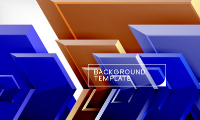 Abstract glossy techno arrows background