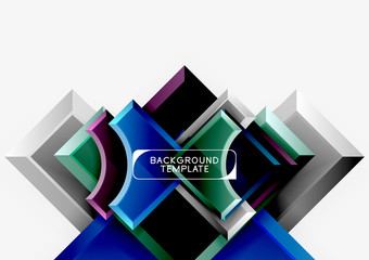 Modern geometrical abstract background