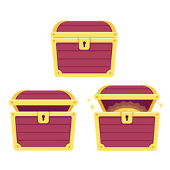 Cartoon treasure chest