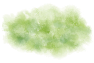 Watercolor background. Vector texture with green shades. Perfect for tropical backdrop or another nature creation. Hand painted.
