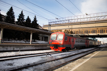 Fototapeta premium Pociąg elektryczny