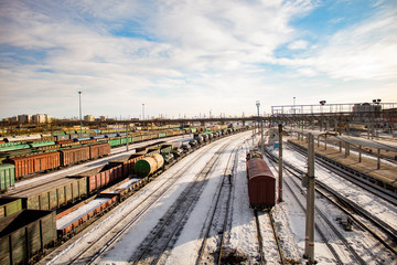 Fototapeta premium Freight trains