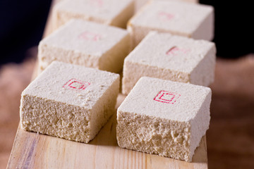 chinese style green bean cake