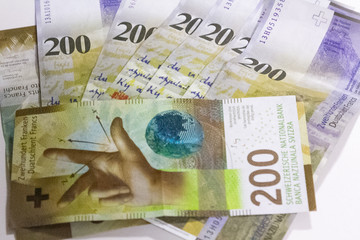 Swiss Franc Bank Notes