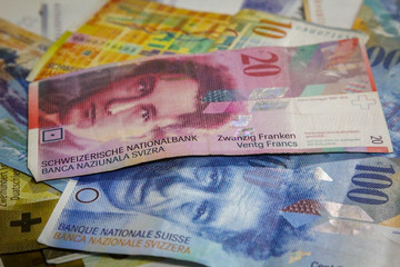 Swiss Franc Bank Notes