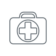 First Aid Kit Symbol and Medical Services Icon