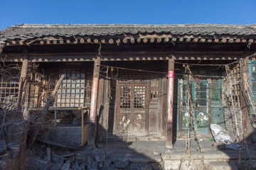 Fototapeta na wymiar Abandoned Folk house in Shanxi China