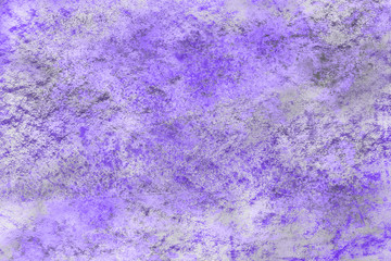 Violet watercolor abstract background with waves and strokes on white paper background. Trendy look. Chaotic abstract organic design.