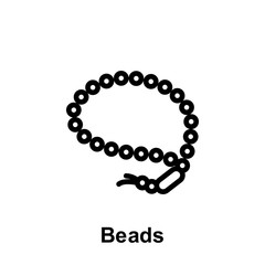 Ramadan beads outline icon. Element of Ramadan day illustration icon. Signs and symbols can be used for web, logo, mobile app, UI, UX