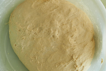 fermented dough, donuts and bread ready to make dough, homemade fermented dough,