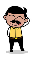 Naughty - Indian Cartoon Man Father Vector Illustration