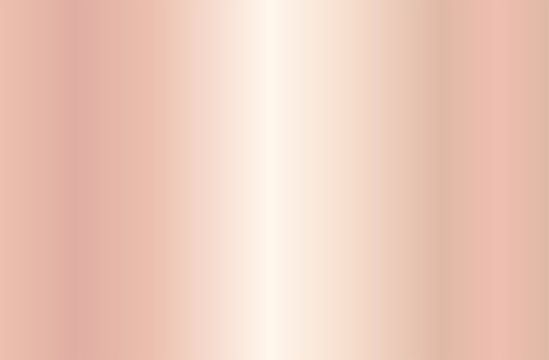 Realistic rose gold gradient texture. Shiny golden pink metal foil gradient. Vector illustration