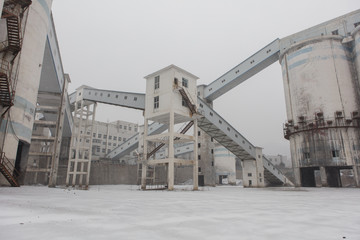 abandoned coal mine building in china
