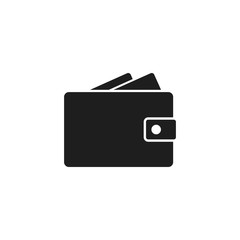 Wallet icon. Vector illustration.