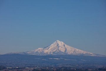 Mt. hood and portland city