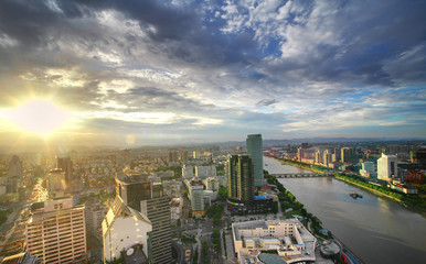 Cityscape of Ningbo, China