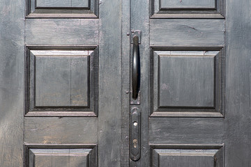 background black door with handle