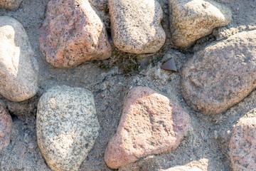 background of gray paving stones