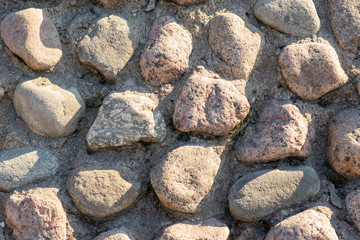 background of gray paving stones