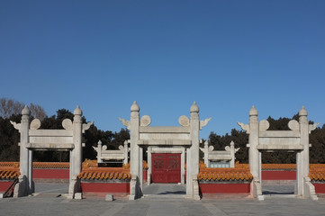 Fototapeta na wymiar earth temple in Beijing
