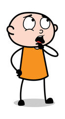 Planning - Cartoon thief criminal Guy Vector Illustration